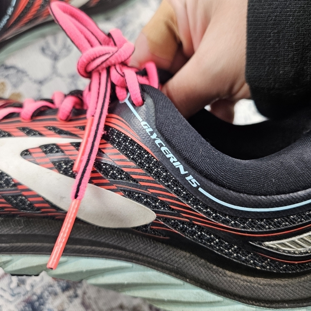 Brooks Glycerin 15 Running Shoes Super DNA Black Pink 1202471B099 US 9 - Picture 9 of 12